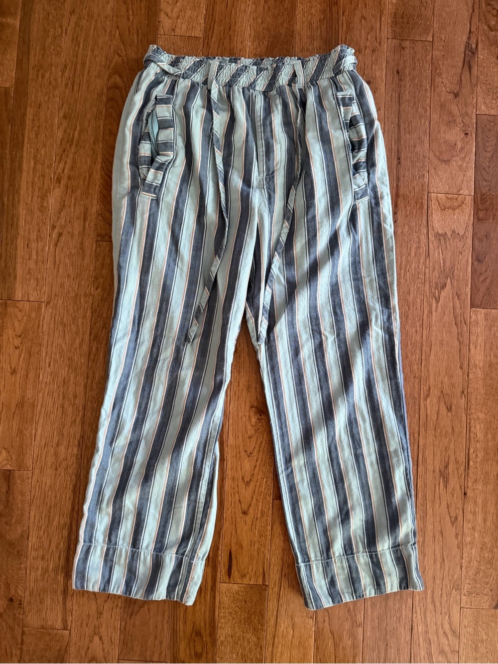Free People Marielle Striped Pull
On Pants Size M 100% Cotton